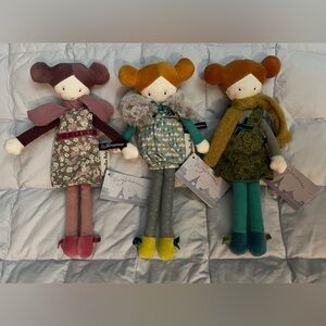 Extremely HTF/Retired Set of 3 Les Parisiennes Dolls